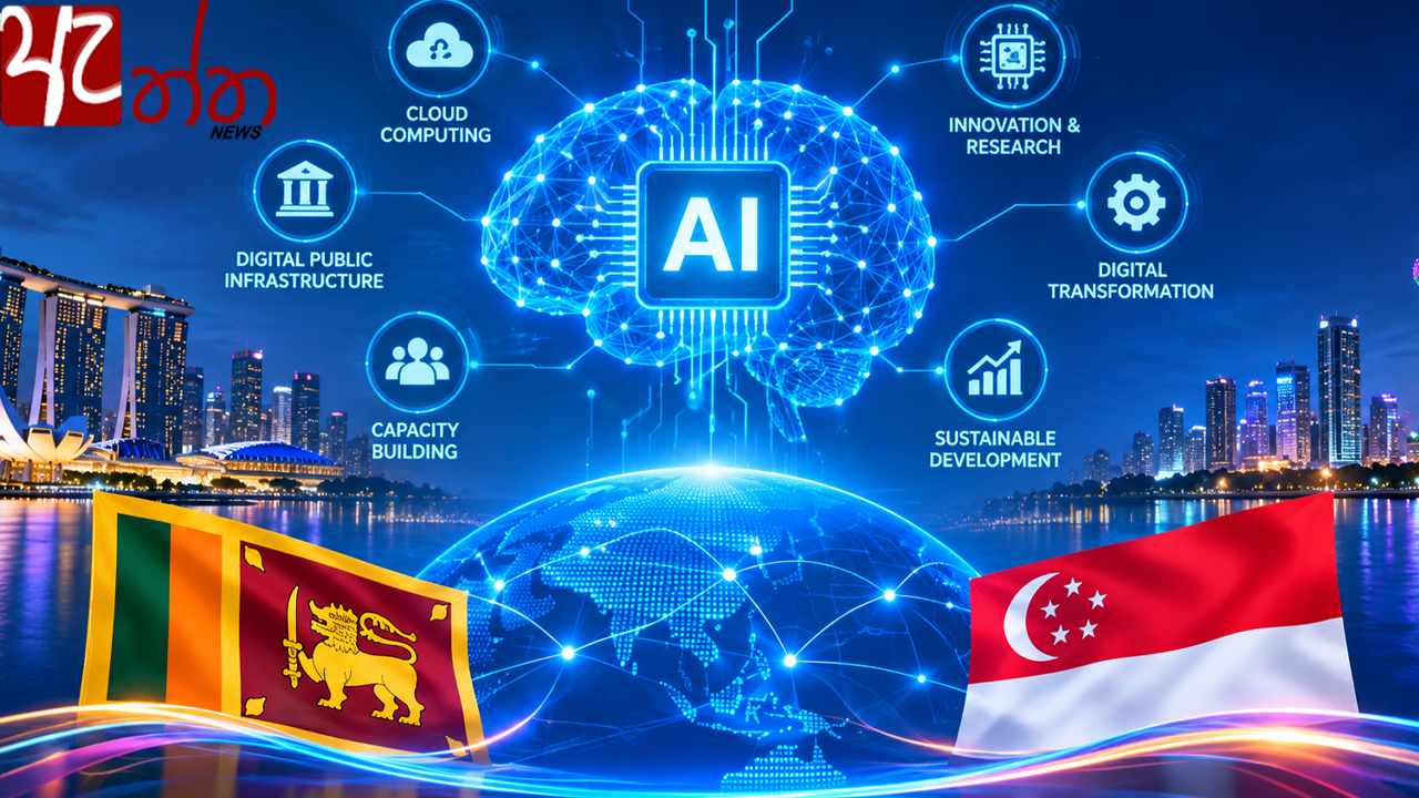 ශ්‍රී ලංකාව සහ සිංගප්පූරුව අතර AI සහ ඩිජිටල් සහයෝගීතාව ශක්තිමත් කිරීමට සාකච්ඡා